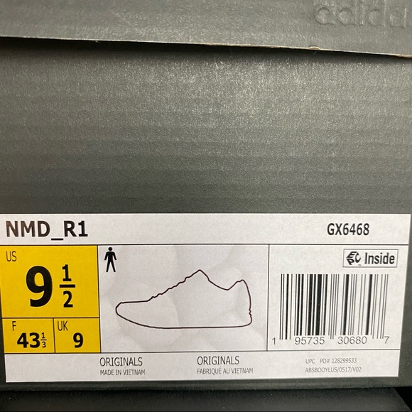 Adidas Originals NMD R1 Green Black Trainers Running Shoe Sneaker Men Sz - Picture 11 of 15